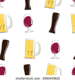 Patrón con gafas. Cerveza, lager, portero, stout, kriek