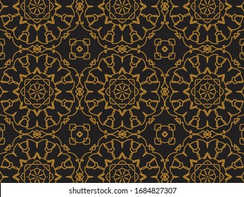Pattern, Gold, design, abstract, vector and graphic for commercial use 