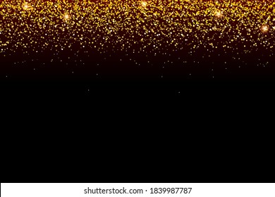 Pattern gold. Gold glitter texture.
 Vector.