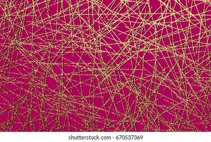 Pattern with gold stripes. Abstract golden background. Vector illustration