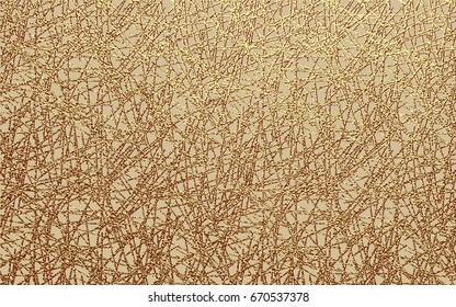 Patrón con rayas de oro. Antecedentes dorados abstractos. Ilustración del vector