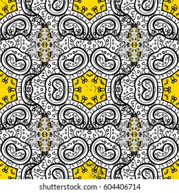 Pattern golden elements. Floral classic texture. Design vintage for card, wallpaper, wrapping, textile. Royal retro background. Gold template. Vector.