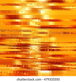 Pattern of golden sparks and shapes. Gold background. Rich texture.