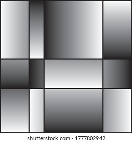 pattern with gradient black squares