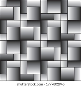 pattern with gradient black squares