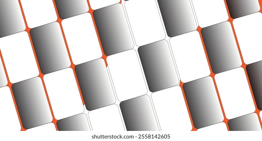 pattern with gradient black and white squares.