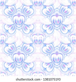 Pattern graphic illustration Beautiful holy heart with mystic and occult symbols. Esoteric boho style. Vector