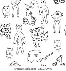 pattern graphic monsters