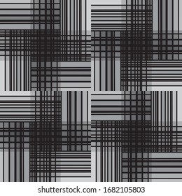 pattern with gray and black horizontal and vertical bands