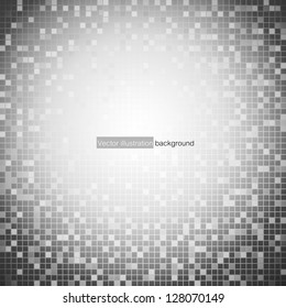 a pattern of gray color mosaic background. Vector.