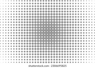 Pattern with gray dots. Halftone effect, style comic book. 