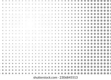 Pattern with gray dots. Halftone effect, style comic book. 
