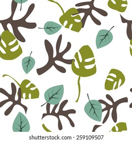 pattern of green and brown algae