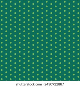Pattern of green dots on green background for St. Patrick's Day festivities