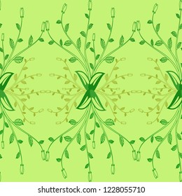 pattern green leaf bush abstraction graphics flora