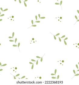 Pattern of green leaf, grass. Vector