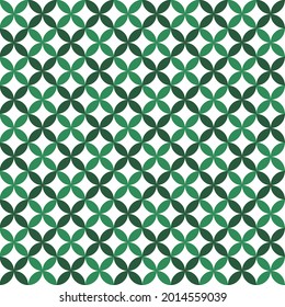 Pattern green leaves geometry for concept design. Spring tree illustration. Elegant white background. Vector graphic cover.