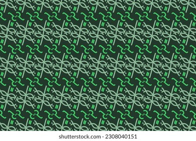 Patrón con color de neón verde. Ilustración vectorial para papel de envoltura.