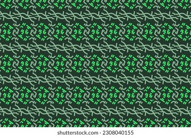 Pattern with green neon color. Vector illustration for wrapping paper.