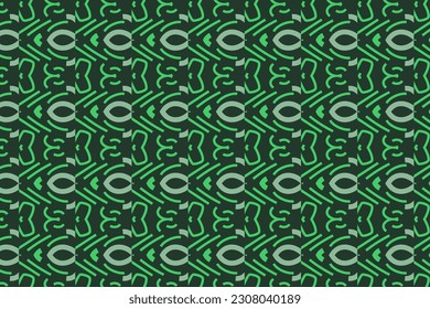 Pattern with green neon color. Vector illustration for wrapping paper.