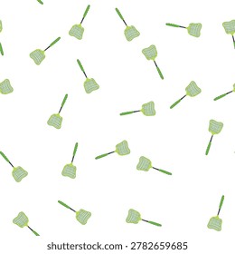 pattern green plastic fly swatter providing an effective household tool for summer insect and pest control, keeping homes hygienic and free from flies and mosquitoes with its simple design