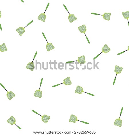 pattern green plastic fly swatter providing an effective household tool for summer insect and pest control, keeping homes hygienic and free from flies and mosquitoes with its simple design