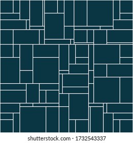 Pattern with green rectangles and white outline