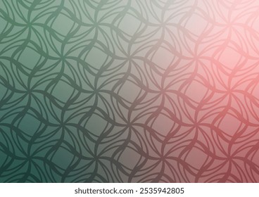 Pattern green soft red line curve art background. vector illustration.