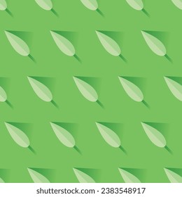 Pattern with green trees. Vector background.