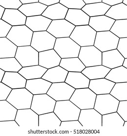 Pattern grid, cell, hexagon seamless vector background.