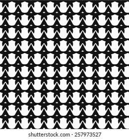 Pattern grid of curves elements seamless vector background.