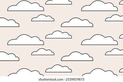 Pattern groovy funny trendy retro cartoon Cloud, rainbow, sun. Vintage happy characters in comic rubber hose style. Isolated vector seamless illustration. Hippie in the style of the 60s, 70s.