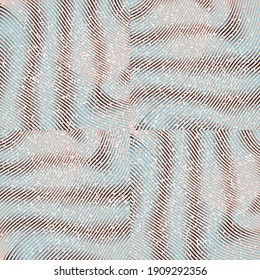 pattern with grunge colored wavy segments