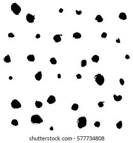 Pattern grunge hand-drawing with a dry brush in black ink made of geometric shapes, strokes. Seamless vector that can be used for printing onto fabric, paper printing, backgrounds in graphic design