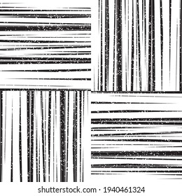 pattern with grunge horizontal and vertical black segments