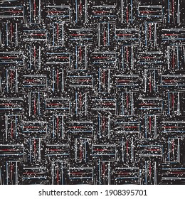 pattern with grunge horizontal and vertical hand made colored lines