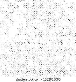 Pattern Grunge Texture Background, Abstract Rough Vector, Old Dotted Scratch Monochrome