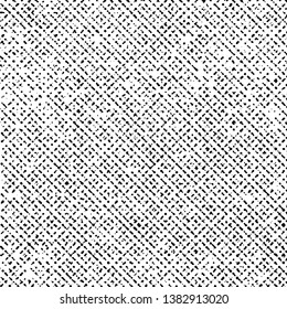 Pattern Grunge Texture Background, Black Abstract Dotted Vector, Old Halftone Scratch Monochrome