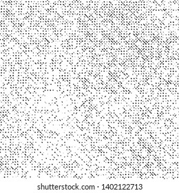 Pattern Grunge Texture Background, Black Abstract Dotted Vector, Old Halftone Scratch Monochrome