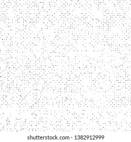 Pattern Grunge Texture on White Background, Black Abstract Dotted Vector, Old Halftone Overlay
