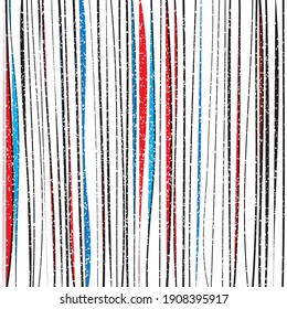 pattern with grunge vertical hand made colored lines