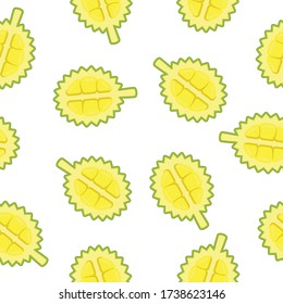 Pattern half durian seamless flat design