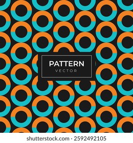 Pattern halfcircle  cool illustration with black background