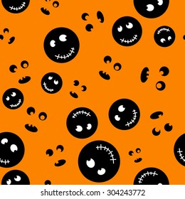 Pattern for Halloween. Festive pattern. Halloween pumpkin