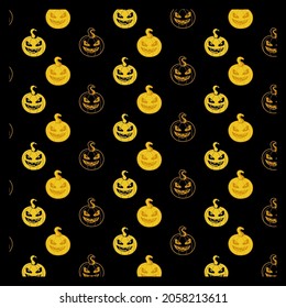 A Pattern with Halloween Pumpkin