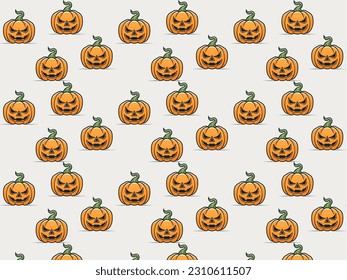 Pattern of Halloween themed background