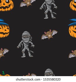 pattern halloween vector ilustrasion eps 10