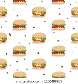 pattern hamburger drawing graphic background 