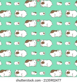 pattern hamster animals family love farm print