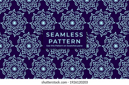 pattern with Hand Drawn Doodle Mandala. Colorful illustration. islamic and traditional style. vector eps10.